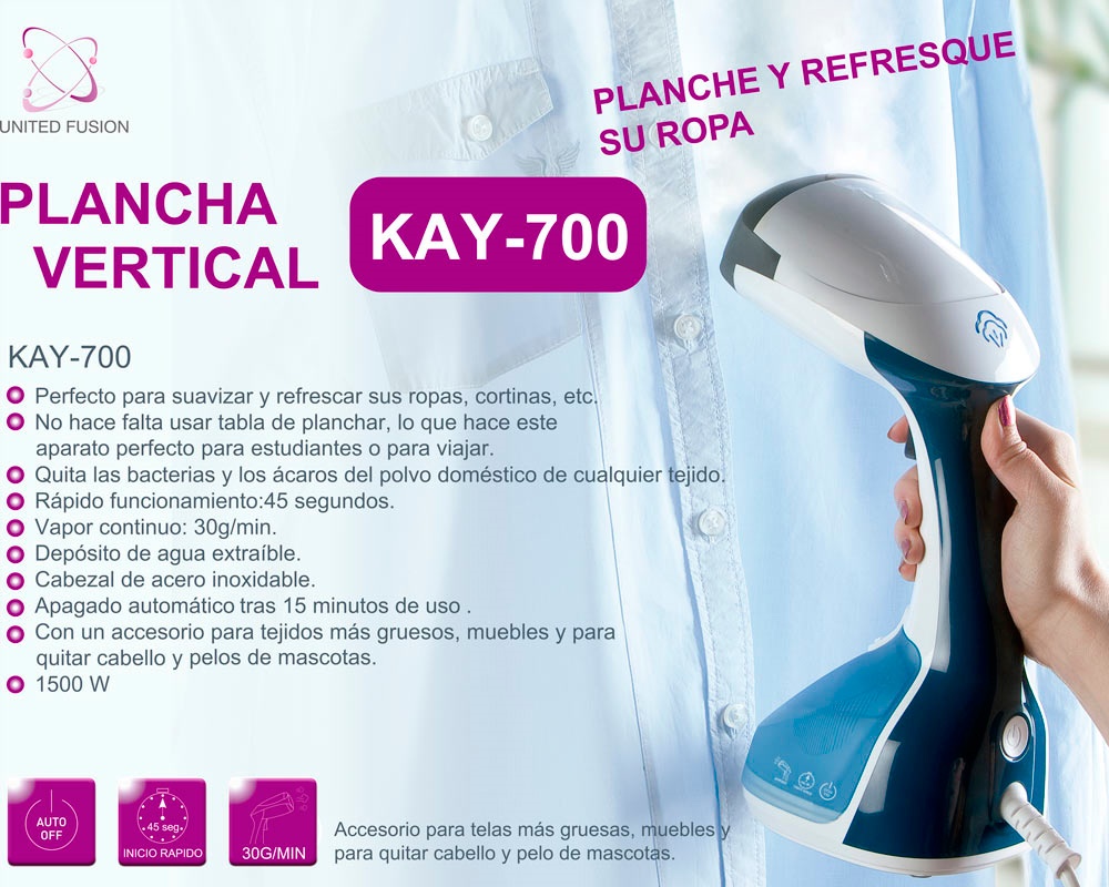 Plancha vertical a vapor Mod. Kay-700 1.500 W - Mr. Stove descuento 9€