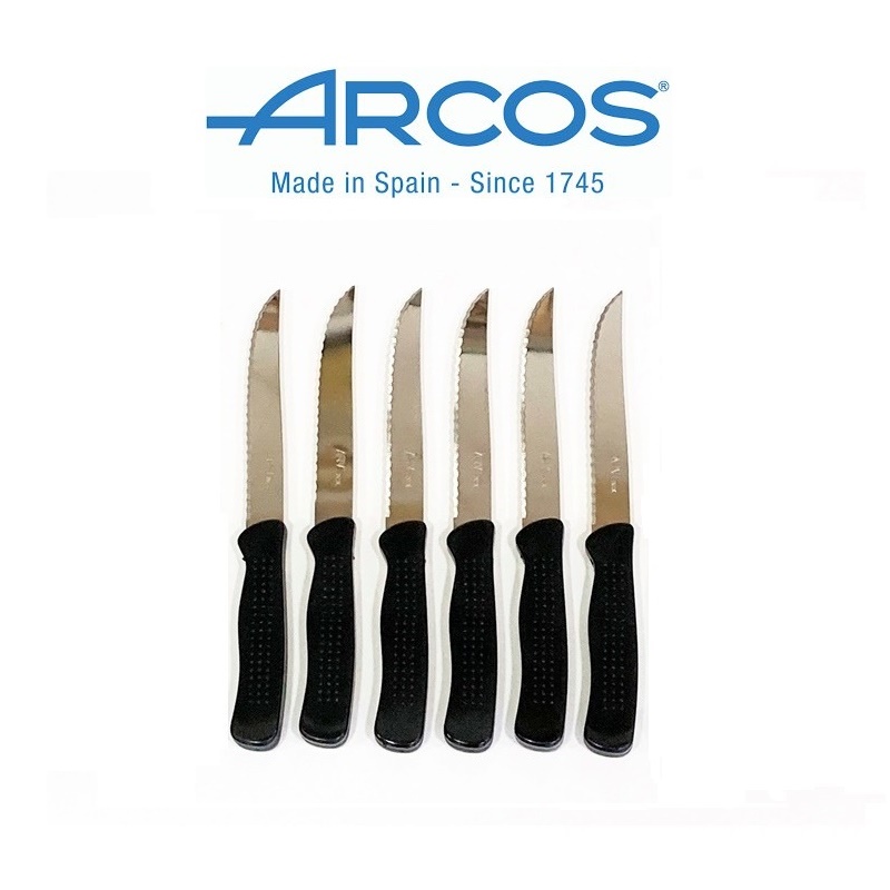 Juego de 6 cuchillos carne Arvi de Arcos - Mr. Stove calidad desde 1.993