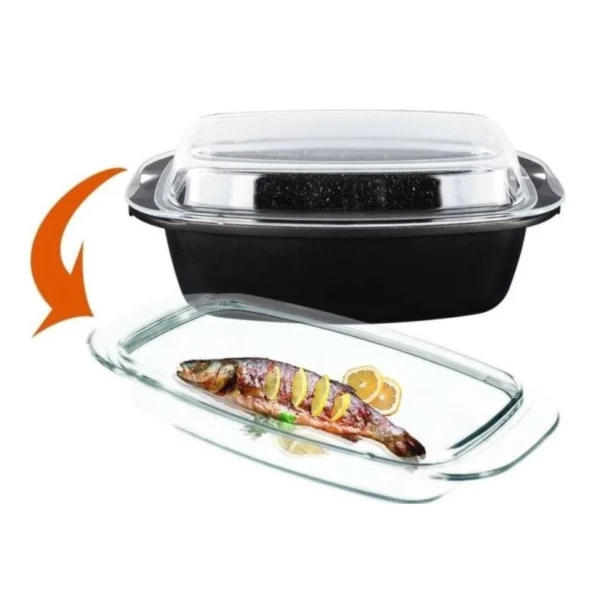 Stove Guss Fuente Ovalada + Tapadera Regalo