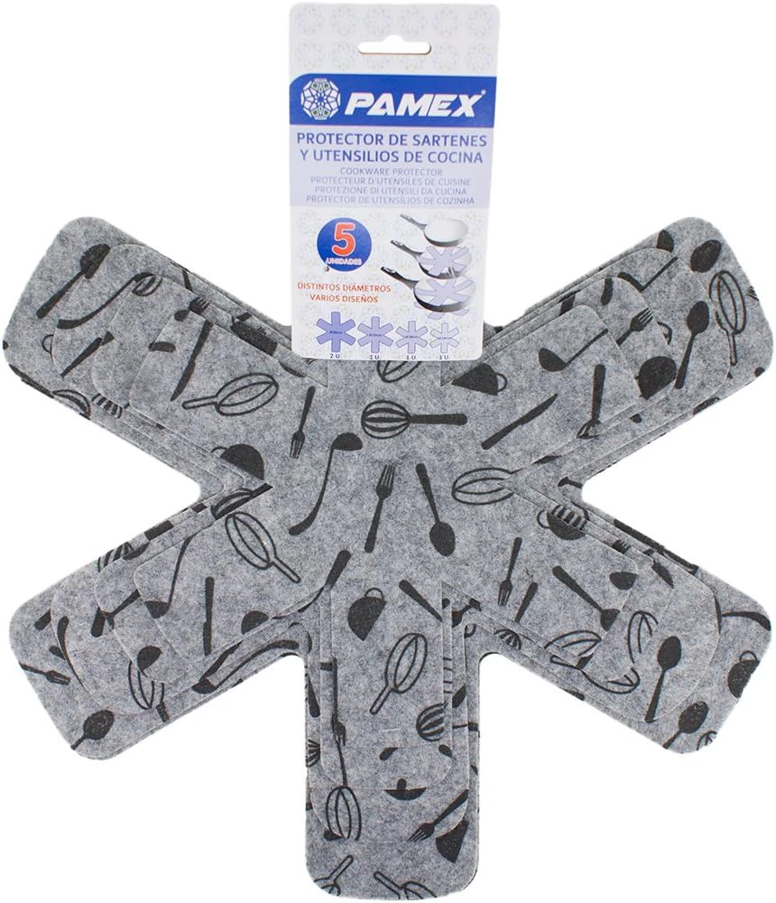 Protector sartenes y cazuleas 5 uds